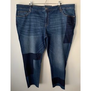 Universal Thread • 26W • Denim Patchwork Skinny Jeans